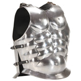 Roman Soldier Body Armour Cuirass Replica LARP Silver Steel 286209
