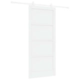 Sliding Door ORKDAL White 93 x 211 cm Solid Pine Wood 3333433