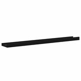 Wall Shelves 4 pcs Black 80x9x3 cm 326669