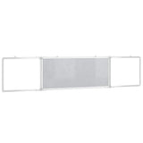 Magnetic Whiteboard Foldable 200x40x1.7 cm Aluminium 4005365