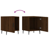 Bedside Cabinets 2 pcs Brown Oak 40x40x50 cm Engineered Wood 827611