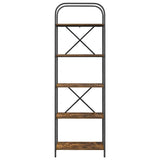 Bookshelf Smoked Oak 60 x 30 x 183 cm Engineered wood 879853