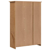 3-Door Wardrobe 118x50x171.5 cm Pine Panama Range 282661