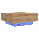 Coffee Table Artisan Oak 80 x 80 x 31 cm Engineered Wood 863001