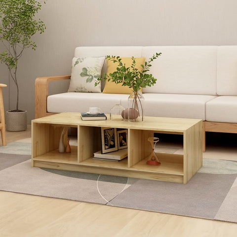 Coffee Table 110x50x34 cm Solid Pinewood 809912