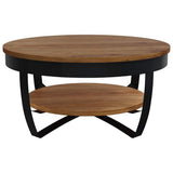 289616 Coffee Table 65x65x32 cm Solid Acacia Wood