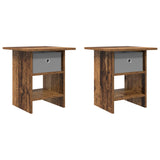 Bedside Table 2 pcs Old Wood 41 x 40 x 45 cm Engineered Wood 8000449