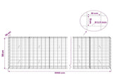 Gabion with 3.5 mm Wire and 10x10 cm Mesh 1050x30x100 cm 3463215