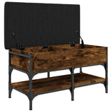 Shoe Bench Smoked Oak 82x42x45 cm Engineered Wood 835194