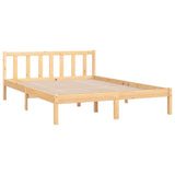 810077 Bed Frame without Mattress Solid Wood 120x200 cm