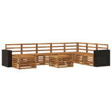 Outdoor Sofa Set 9 pcs Natural Solid Acacia Wood 3384750