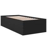 Bed Frame without Mattress Black 100x200 cm 3280959