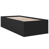 Bed Frame without Mattress Black 90x190 cm Single 3280973