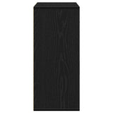 Sideboard with Drawer Black Oak 60 x 31 x 70 cm Engineered Wood 871397