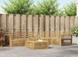 Outdoor Sofa Set 6 pcs White 59 x 59 x 37 cm Solid Acacia Wood 3391884