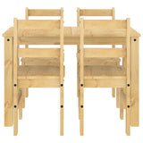 5 Piece Dining Set Panama Solid Wood Pine 3345170