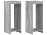 Plant Stand 2 pcs Grey Sonoma 30 x 30 x 100 cm Engineered Wood 899573