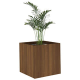 Planter Box Brown Oak 40x40x40 cm Engineered Wood 820501
