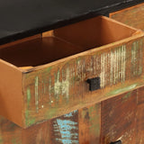 Sideboard 140x35x70 cm Solid Wood Reclaimed and Metal 355845