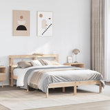 Bed Frame without Mattress 120x190 cm Small Double Solid Wood Pine 3305710