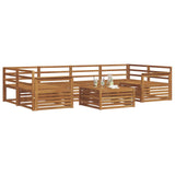 Outdoor Sofa Set 7 pcs Natural Solid Acacia Wood 3373084