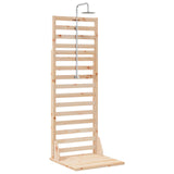 Outdoor Shower 225 cm Solid Pine Wood and Stainless Steel 886348