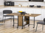 Six-Person Drop Leaf Dining Table - Brown/Black T3398P330383