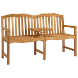 Handcarved Rose Bench Natural 155 x 60 x 94 cm Solid Teak Wood 42030024