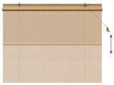 Roller Blind Brown 160 x 160 cm Bamboo 42039746