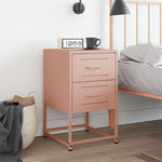 ZNTS Bedside Cabinet Pink 36x39x60.5 cm Steel 846460