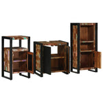 Bathroom Furniture Set 3 pcs Multicolour Solid Reclaimed Wood 3305613