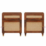 Bedside Tables with Drawer 50 x 33 x 60 cm Solid Mango Wood 4018888