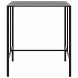 Bar Table Black 100x100x110 cm Powder-coated Steel 4009269