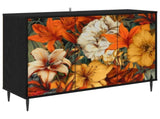 Sideboard GENNEP Black Oak 102 x 33 x 76 cm Engineered Wood 8006975