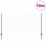 Welded Wire Fence 10 x 1.2 m PVC-Coated Steel Green 3336687