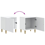 Bedside Cabinet White 43 x 34.5 x 50 cm Engineered Wood 894565