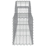 Arched Gabion Baskets 12 pcs 200x30x40/60 cm Galvanised Iron 3146057
