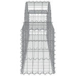 Arched Gabion Baskets 13 pcs 200x30x40/60 cm Galvanised Iron 3146058