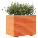 Garden Planter Wax Brown 90x60x72.5 cm Solid Wood Pine 3282606