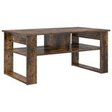 Coffee Table Smoked Oak 96 x 54 x 44 cm Engineered Wood 8000152