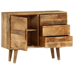 ZNTS Sideboard Solid Mango Wood 90x30x69 cm 246789