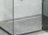 360&deg Shower Drain with Slim Model Silver 90 cm 42015989