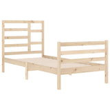 Bed Frame without Mattress Solid Wood 90x200 cm 3105845