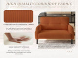 GOMYWAY corduroy fabric, comfortable monochrome single person wide seat chair, suitable for living W2678P422247