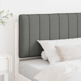 Upholstered Headboard White and Light Grey 100 cm 880197