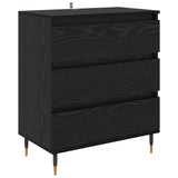 Sideboard with Drawer Black Oak 60 x 35 x 70 cm Engineered Wood 881946