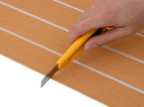 Boat Mat Striped Brown and White 240 x 60 cm EVA 42046774