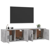 Wall-mounted TV Cabinets 2 pcs Concrete Grey 80x34.5x40 cm 3188354