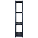 Storage Shelf 4-Tier Black 244x30.5x130 cm Plastic 3059859