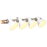Industrial Wall Lamp White 90x25 cm E27 320516